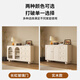 Mark Heng Sideboard Integrated Wall Cabinet Living Room Wall Multifunctional Cabinet Cabinet Storage Cabinet Wine Cabinet Solid Wood Sideboard Changhong Glass Style Length 120 Width 35 Height 90cm