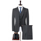 GOLDLION G+Goldlion Solid Color Suit Three-piece Men's Business Casual Korean Style Business Slim Groom Wedding Dress Suit Men Flagship Official Dark Gray XL 180/96A 130-145Jin Jin equals 0.5 kg