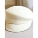 Hanqing mid-summer Japanese ca4 temperament Australian wool hemmed duck top hat youth felt hat newsboy hat knight hat women's autumn milky white adjustable