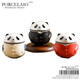 Panda Travel Tea Set Accompanying Gift Box Portable and Practical for Customer Activities Outdoor Teapot Small Gifts Kung Fu Panda Tea Set White Gift Box One Pot 3 Cups