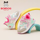 Babu Dou children's shoes girls winter warm and comfortable baby shoes versatile children's toddler shoes 106355081 meters / fluorescent rose red 26