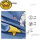 G.duckG dot duckGduck cartoon children's pure cotton bed sheet brushed crib sheet mattress cover waterproof space blue all-season model thick 3-9cm60cm*110cm