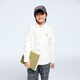 Annil children's clothing boys' lapel long-sleeved tops 2024 autumn new style off-white 110