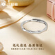 Liuguifu Jewelry Platinum Bamboo Ring Girls 2025 New Simple and Versatile Platinum Living Ring Ring for Girlfriend Birthday 2.49g Platinum Bamboo Ring