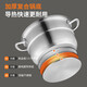 Ten Billion Bear Steamer household food grade 316 stainless steel multi-layer steamer enlarged and thickened induction cooker gas large capacity steamer three-layer steamer 316 food steel double bottom 28cm