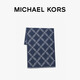 MICHAEL KORS Michael Kors MK two-piece fold-on women's letter jacquard wool scarf warm scarf navy blue 463 NS