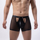 Sexy underwear men's bed mood temptation large size gay special thong hot open crotch sex MP280 black M recommended 90-120Jin Jin is equal to 0.5 kg