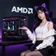 AMD Ryzen R5 7500F host complete machine/RTX5060TI/5070/4060Ti/5060/7650GRE graphics card game desktop assembly computer host DIY assembly machine R5 7500F+RTX4060 8G丨With three