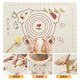 OIMG large silicone kneading mat food grade maternal and infant grade silicone household thickening non-slip dough making dumplings and steamed buns large size without edges 50*70 free rolling pin knife