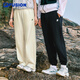 FILA FUSION Fila trendy brand knitted trousers for men 2025 fashionable loose cuffed casual pants