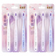6 pcs of Bejijia Cherry Blossom soft-bristled toothbrushes, super soft for sensitive gums, suitable for adults with small heads, men and women, special family pack
