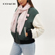 COACH brand direct supply women's autumn and winter warm wool scarf pink CB700 New Year gift