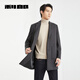 Lilan quick heating woolen coat men's mid-length winter coat business casual men's sheep wool coat brown black (24DYR3062Y) L 170/88A