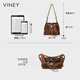 Viney new bag women's bag brand crossbody bag light luxury bucket bag birthday gift for girlfriend and wife coffee color high-end practical shoulder bag fashionable and versatile casual large capacity commuter armpit bag