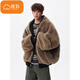 Cotton reversible mountain sculpture warm hooded cotton coat for men in winter new thickened cotton coat, feather padded jacket, down jacket, MX2518 coffee color, high quality M 120-140Jin Jin is equal to 0.5 kg