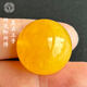 Yuzhi 1 item, 1 certificate, 1 shot, natural raw mineral chicken oil, yellow burnt leather, beeswax round beads, single bead diameter 22.9mm, 6.56g, diameter approximately 22.9mm, unique product G910