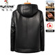 Woodpecker (TUCANO) first layer sheepskin Haining leather jacket men's gold mink velvet liner hooded thickened warm winter jacket Selected hooded style - Jin Dian Black M 170/88A Recommended 120 Jin Jin is equal to less than 0.5 kg