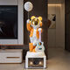 Jizhao astronaut large floor-standing ornament in the living room of the astronaut's living room high-end light luxury decoration starry sky projection lamp next to the TV cabinet White astronaut + Xiaoai classmates speaker + karaoke speaker Height 160.5cm No Specifications