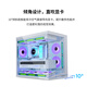 LIANLI联力O11D MINI V2机箱 海景房紧凑型 支持ATX主板 360水冷 可调直立显卡支架 倾斜底板 带防尘网 O11D MINI V2无风扇版 紧凑型机箱 白色