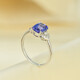 Everlasting Ye Muhuang Jewelry Store No. 3 18k inlaid natural tanzanite ring Tanzania 1.62ct simple and exquisite d689 k .62ct