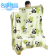 Mingxiang high-quality baby blanket double-layer thickened winter milk fleece baby newborn small quilt children's blanket kindergarten nap milk dog party A type double-sided milk fleece blanket 100 120cm