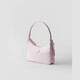 PRADA Women's Alabaster Pink Recycled Polyamide Mini Zipper Closure Handbag 1N204M_R064_F0WZT 1N204M_R064_F0WZT