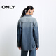 ONLY 2025 Autumn Fashionable Personalized Rhinestone Loose Gradient Washed Denim Shirt for Women|125362004