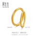 Chow Sang Sang inherits the traditional plain circle gold ring. Pure gold cultural blessing for the ancient oriental ancestors couple model. Priced at 94642R. 16 circles - 3 grams (including labor cost 400 yuan).