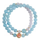 Potala Palace aquamarine pink crystal bracelet 925 silver birth year transfer beads multi-circle bracelet for men and women birthday gifts for girlfriends