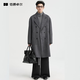Earl Zall 100% pure wool woolen coat men's mid-length thickened loose suit collar autumn and winter commuting warm high-end coat