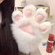 Beijing carefully selected cat claw gloves for cycling to keep warm in winter, thickened and cold-proof plush animal claws, Halloween cospiay decoration, squeaking cat claw gloves, two pieces