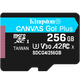 Kingston microSD CANVAS GO Plus memory card compatible with DJI pocket3 action4 5Pro 256GB