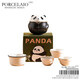 Panda Travel Tea Set Accompanying Gift Box Portable and Practical for Customer Activities Outdoor Teapot Small Gifts Kung Fu Panda Tea Set White Gift Box One Pot 3 Cups