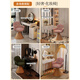 Guran Bedroom Light Luxury Makeup Chair Nordic Makeup Stool Rotating Backrest Dressing Table Stool Home Dressing Stool Chair Xiaoxiangfeng Rainbow Printed Cotton and Linen