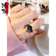 MHFDO fashionable light luxury contrasting color three-stone tanzanite blue 925 sterling silver ring inlaid with high carbon diamond niche design versatile three 0 carat 0 carat No. 5