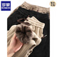 ROMON, a pair of winter high-end thickened leggings for men, new winter loose sports pants, lambswool plus velvet pants, beige XL, recommended 120-140Jin Jin equals 0.5 kg