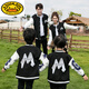 G.duck special parent-child clothing high-end street autumn clothing 2025 Internet celebrity new style family of three and four foreign-style baseball uniform jacket blue jacket 170 Mom M