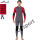 Zailu 3MM thickened diving suit for men and women to keep warm one-piece jellyfish suit 5MM deep diving winter anti-cold winter swimming suit 3MM men's red diving socks S S