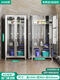 Tianyu stainless steel cleaning cabinet sanitary cabinet balcony sundry storage cabinet outdoor school mop storage cabinet cleaner 2-double door Changhong glass 304 material 1 point 2mm