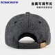 Romon baseball cap autumn and winter wool hat men's duck tongue thickened warm and windproof gift for the elderly and father