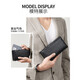 
Goldlion wallet men's genuine leather head layer cowhide soft leather multifunctional zipper large capacity wallet business long handbag black
