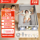 Coolbaby crib multifunctional foldable removable splicing bed with changing table mosquito net baby bed family bucket