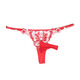 Yan Beiwei Men's Large Size Adjustable Thong Embroidered Butterfly Sexy Temptation Japanese Style Red One Size Open Cover 80-155Jin Jin equals 0.5kg