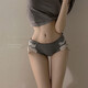 Universal toffee girl, Japanese pure lust bow girl underwear, low-waist briefs, gray + white + light gray, 12% off for orders of 5 pieces, one size fits all, suitable for 120 Jin, Jin is equal to 0.5 kg