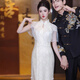 Wenmi Engagement Wear Couple New Chinese Style Cheongsam Bridal Wedding Dress Engagement 2025 New Small Toast Wear Back Door Shawl Champagne Cheongsam S