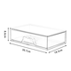 Cosmetic storage box drawer-type acrylic transparent box jewelry stationery medicine desktop storage box thickened large 1 piece - thickened PET material capacity 4.9L