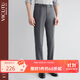 VICUTU men's trousers business slim wool straight trousers commuting versatile dark gray 175/84A