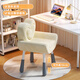 Songaiju Cream Style Internet Celebrity Makeup Chair Girls' Bedroom Feeling Home Makeup Stool Light Luxury Dressing Table Stool Cloakroom Upgraded Beige