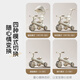 Beiq children's tricycle stroller 1-3 years old baby walking artifact stroller baby bicycle child lightweight stroller top with brown | brake + light music + push rod + roof push and ride dual-purpose first birthday gift
