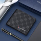 Williampolo Paul Men's Wallet's Short Top Layer Cower Hide Wallet Card Sac intégré au cadeau de la fête des pères de la Saint-Valentin chinois pour papa, imprimé A-Style (Counter Gift Box)